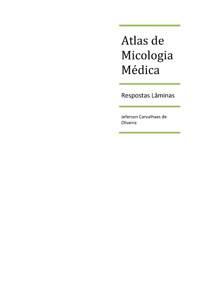 Atlas de Micologia Médica - Respostas Lâminas – Controllab