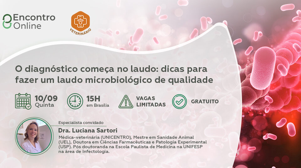 Encontro Online Controllab | Laudo microbiológico veterinário