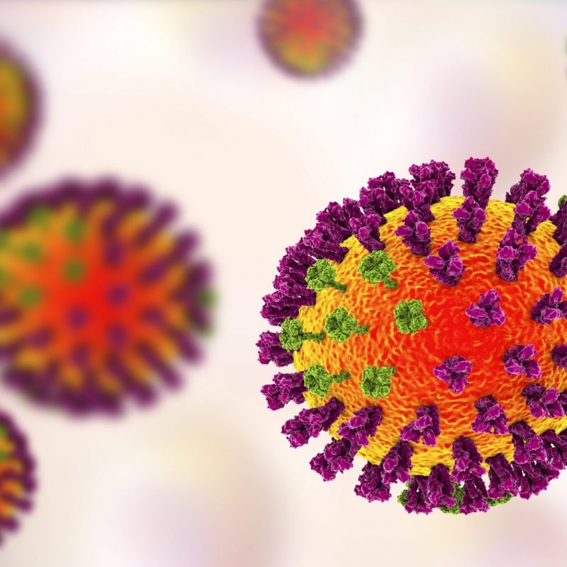 Ilustração de vírus influenza