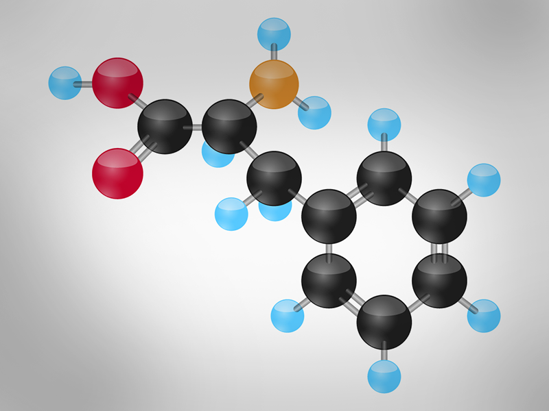 Molecula de Fenilalanina