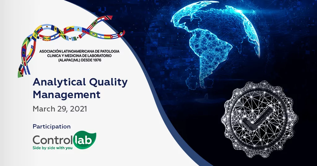 Analytical Quality Management will be the theme addressed by Controllab on the second day of ALAPAC/ML